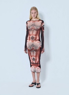 Jean Paul Gaultier Re-Edition Safe Sex Tattoo Long Skirt