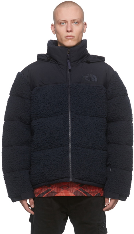 Photo: The North Face Navy Down Sherpa Nuptse Jacket