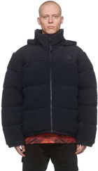 The North Face Navy Down Sherpa Nuptse Jacket