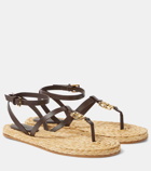 Givenchy 4G Liquid leather espadrille sandals
