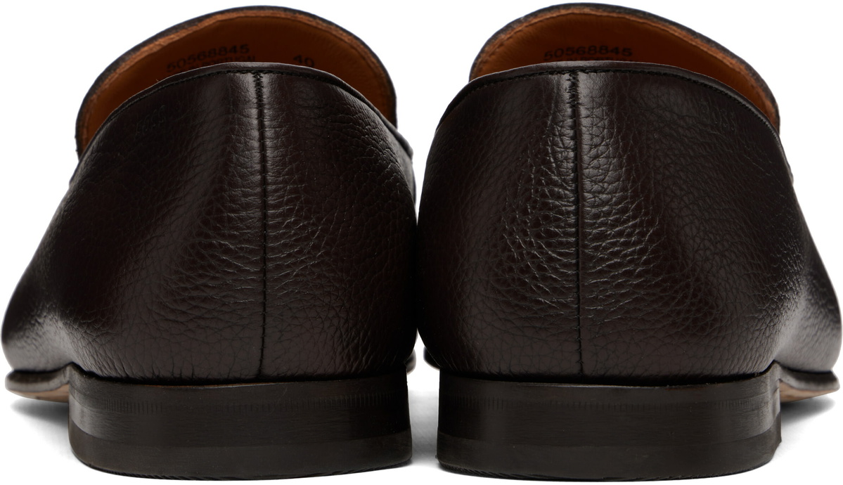 BOSS Brown Leather Loafers