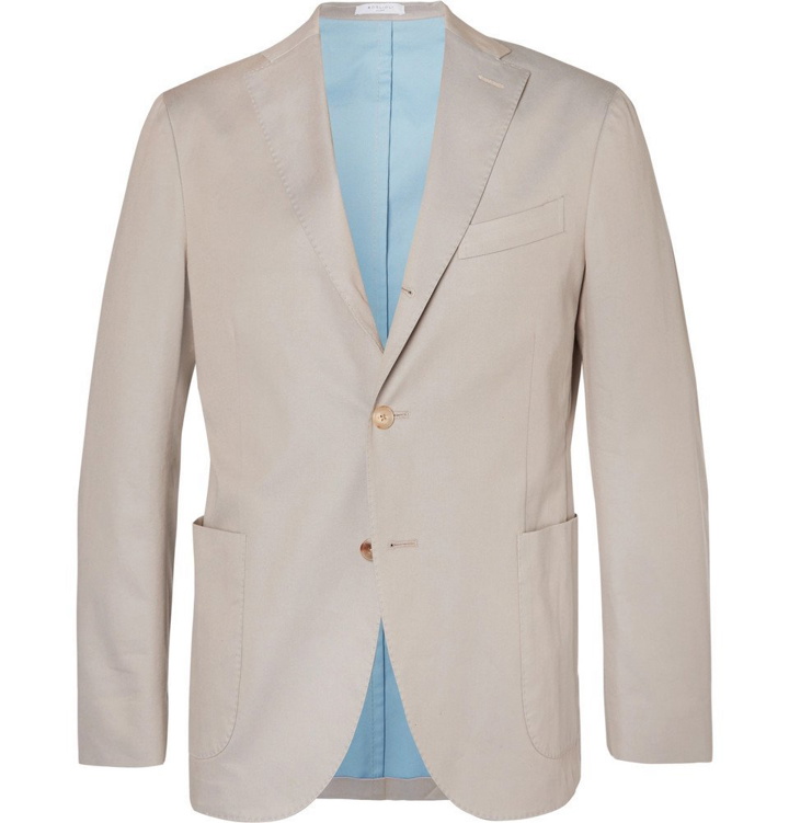 Photo: Boglioli - Stone Stretch-Cotton Twill Blazer - Men - Stone