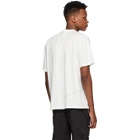 C2H4 White Crooked Panelled T-Shirt