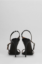 Giuseppe Zanotti Audrinette 105 Sandals In Black Patent Leather