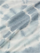 Satisfy - Tie-Dyed CloudMerino Wool-Jersey T-Shirt - Blue