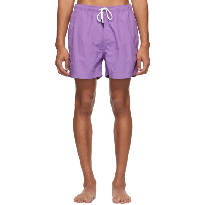 Photo: Solid and Striped Purple The Classic Swim Shorts