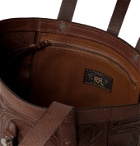 RRL - Tooled Leather Tote Bag - Brown
