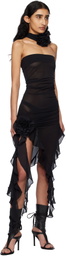 Fancì Club Black 'The Crime' Midi Dress