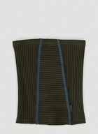 Ribbed Gaiter in Dark Green