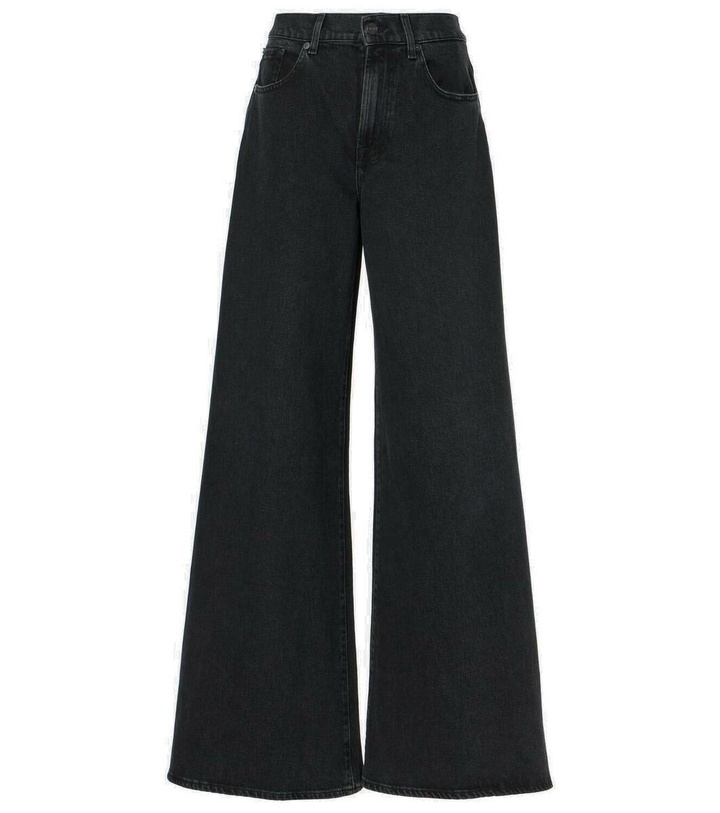 Photo: 7 For All Mankind Willow low-rise wide-leg jeans