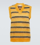 Marni - Striped mohair-blend sweater vest