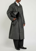 Jacquemus Le Manteau Citta Belted Wool-blend Trench Coat Dark Grey