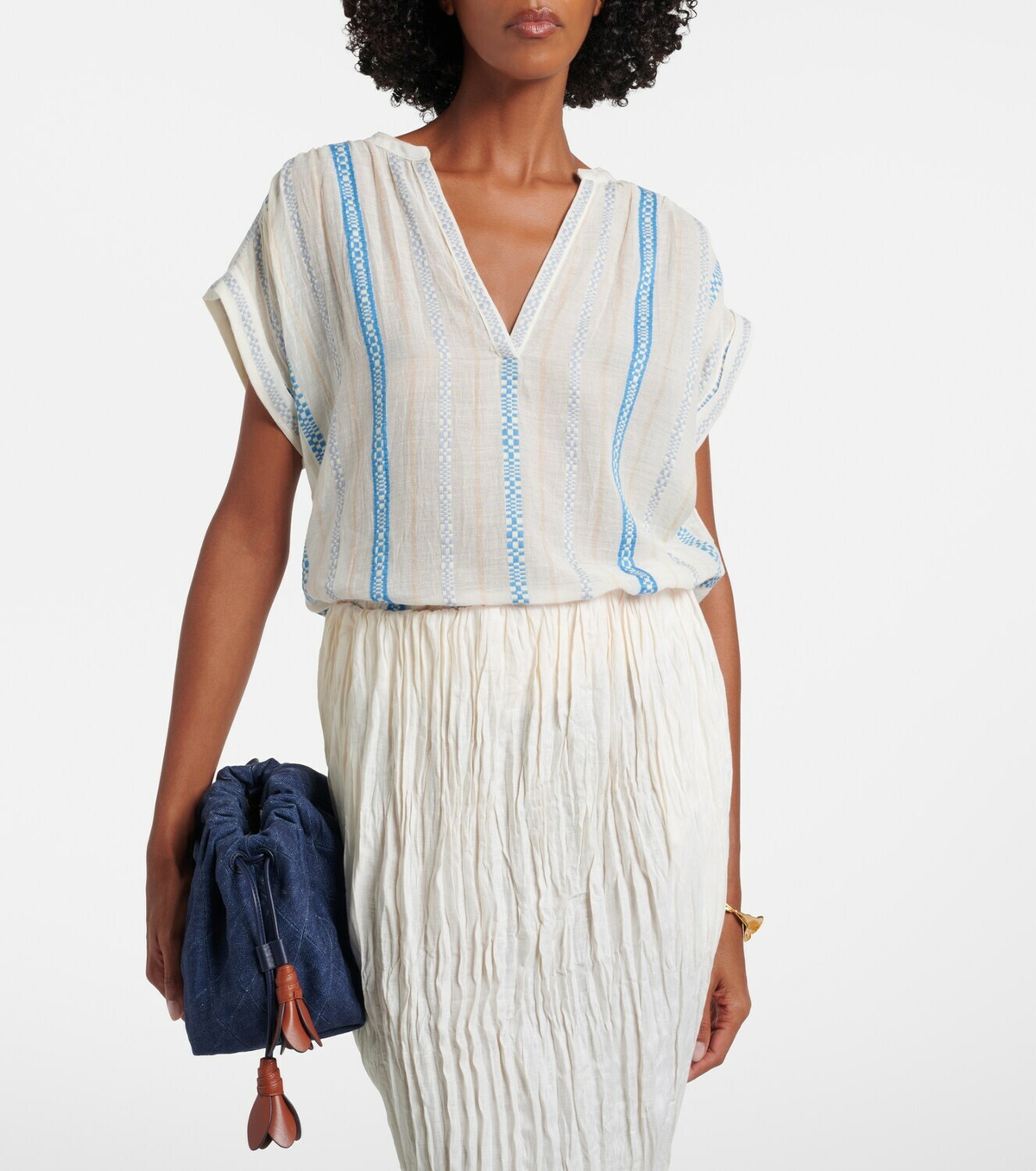 Velvet Tallula cotton jacquard top