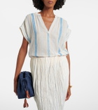 Velvet Tallula cotton jacquard top