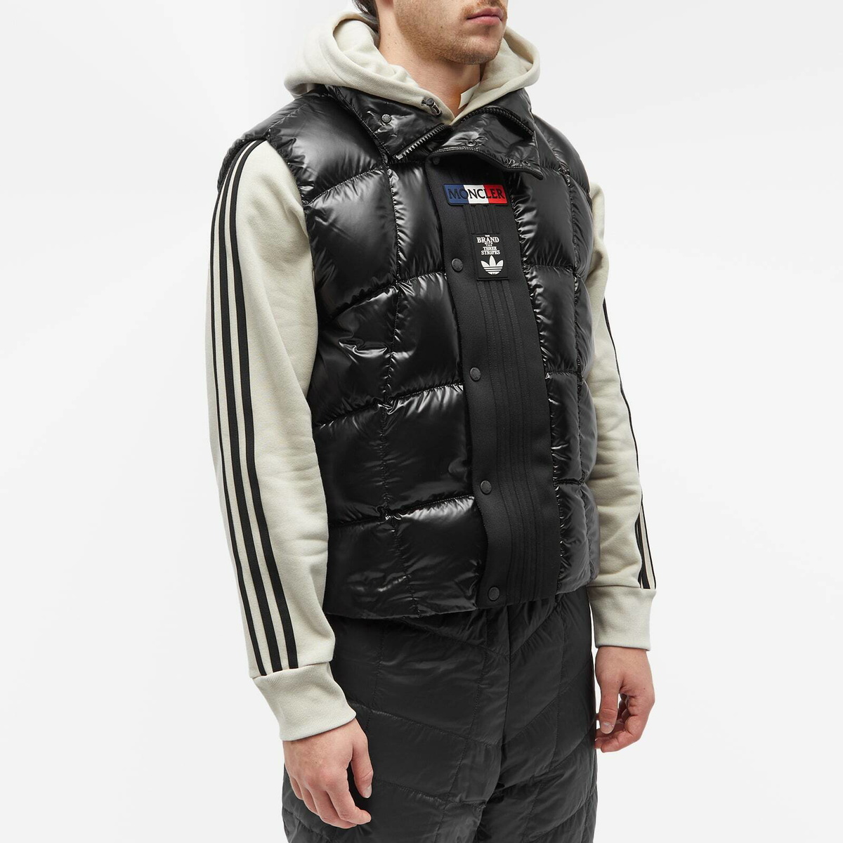 Moncler x adidas Originals Bozon Down Vest in Black Moncler