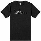 Alltimers Men's Broadway Puffy Logo T-Shirt in Black
