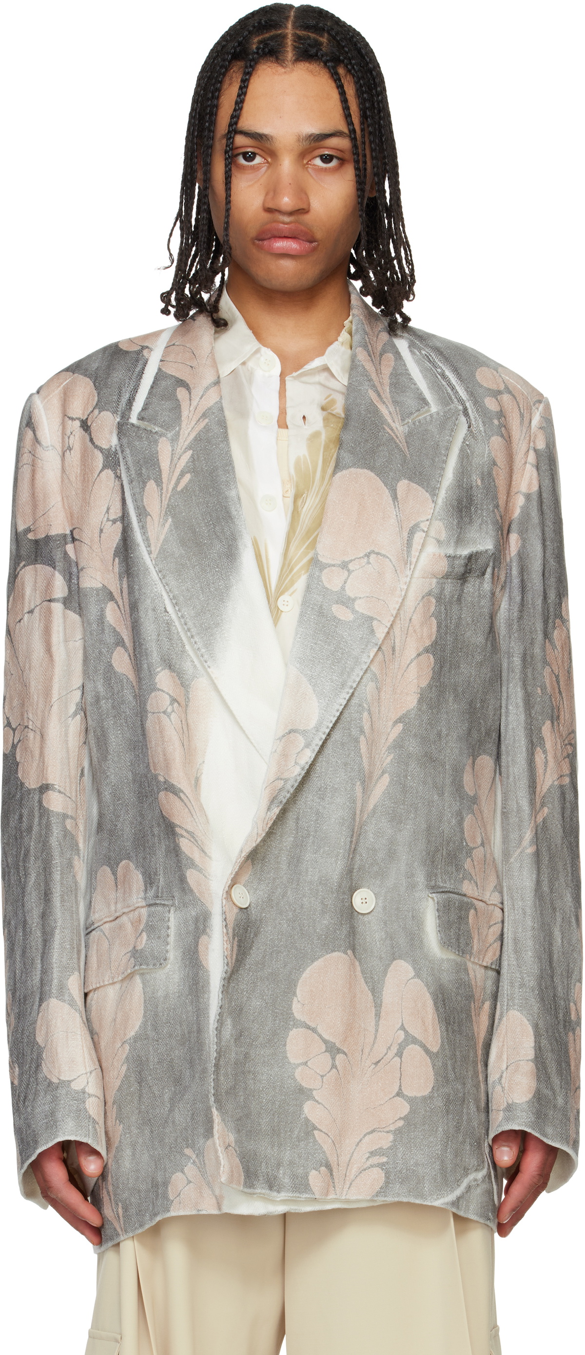 Dries Van Noten Black & Green Len Lye Edition Cotton Graphic Dries Van Noten Black & Green Len Lye Edition Cotton Graphic