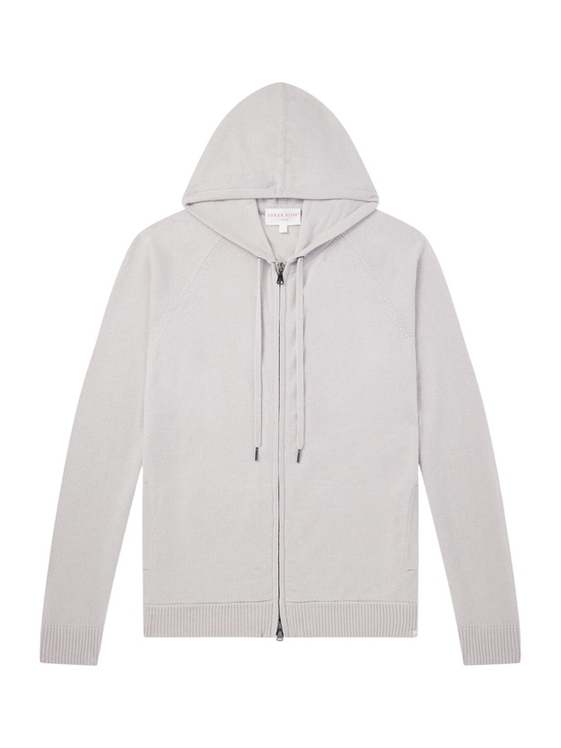 Photo: Derek Rose - Finley Cashmere Hoodie - Gray