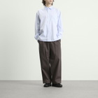 TTT MSW Men's Regular Collar Shirt in White Stripe
