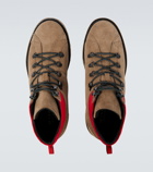 Kiton Lace-up suede ankle boots