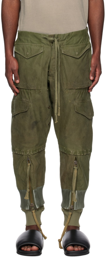 Photo: Greg Lauren Khaki Army Jacket Cargo Pants