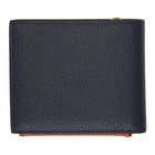 Thom Browne Navy Fold-Out Coin Purse Wallet