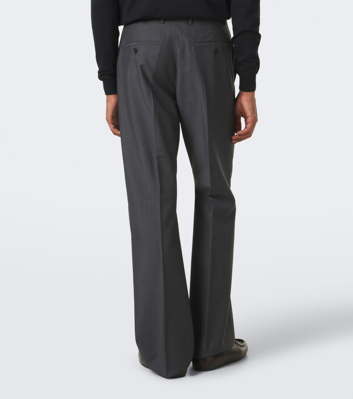 Jil Sander Wool and mohair bootcut pants