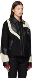 Andersson Bell Black Paneled Leather Jacket