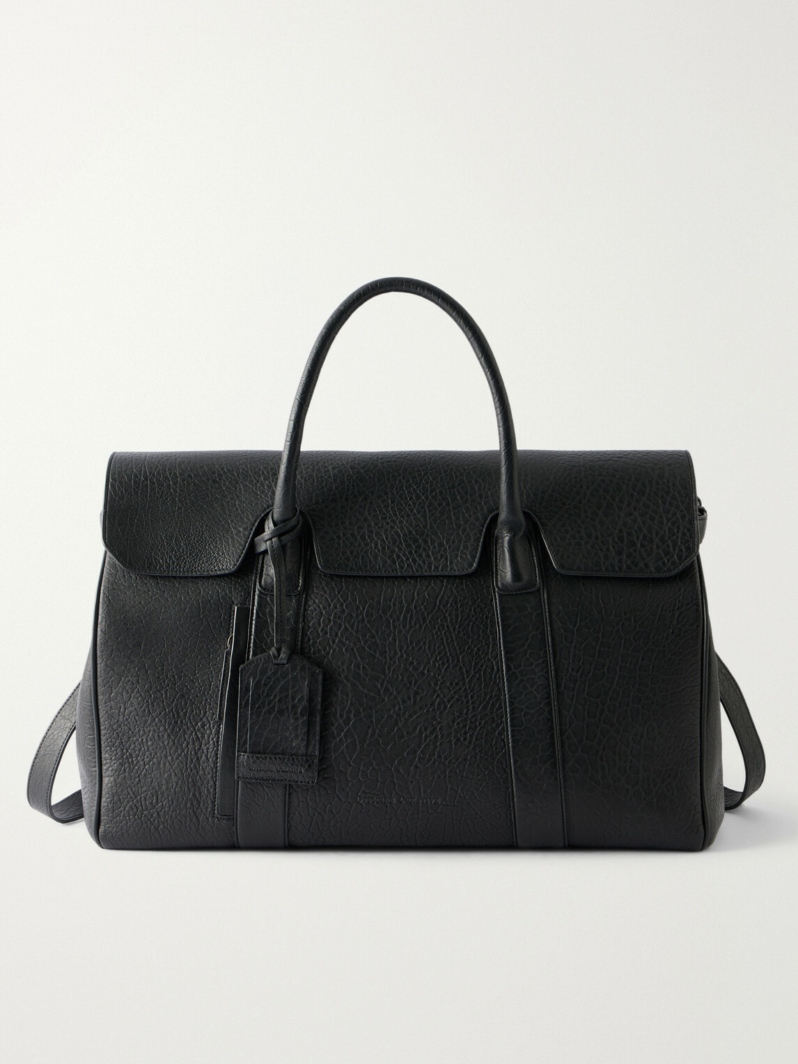 Officine Creative - Bostonian/001 Leather Weekend Bag - Black