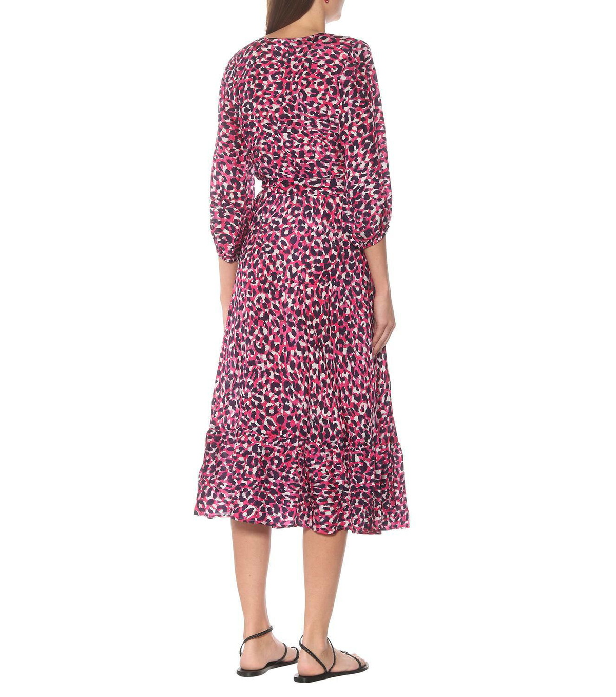 Anna Kosturova Leopard-print silk midi dress