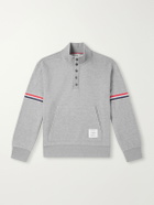 Thom Browne - Cotton-Piqué Sweatshirt - Gray