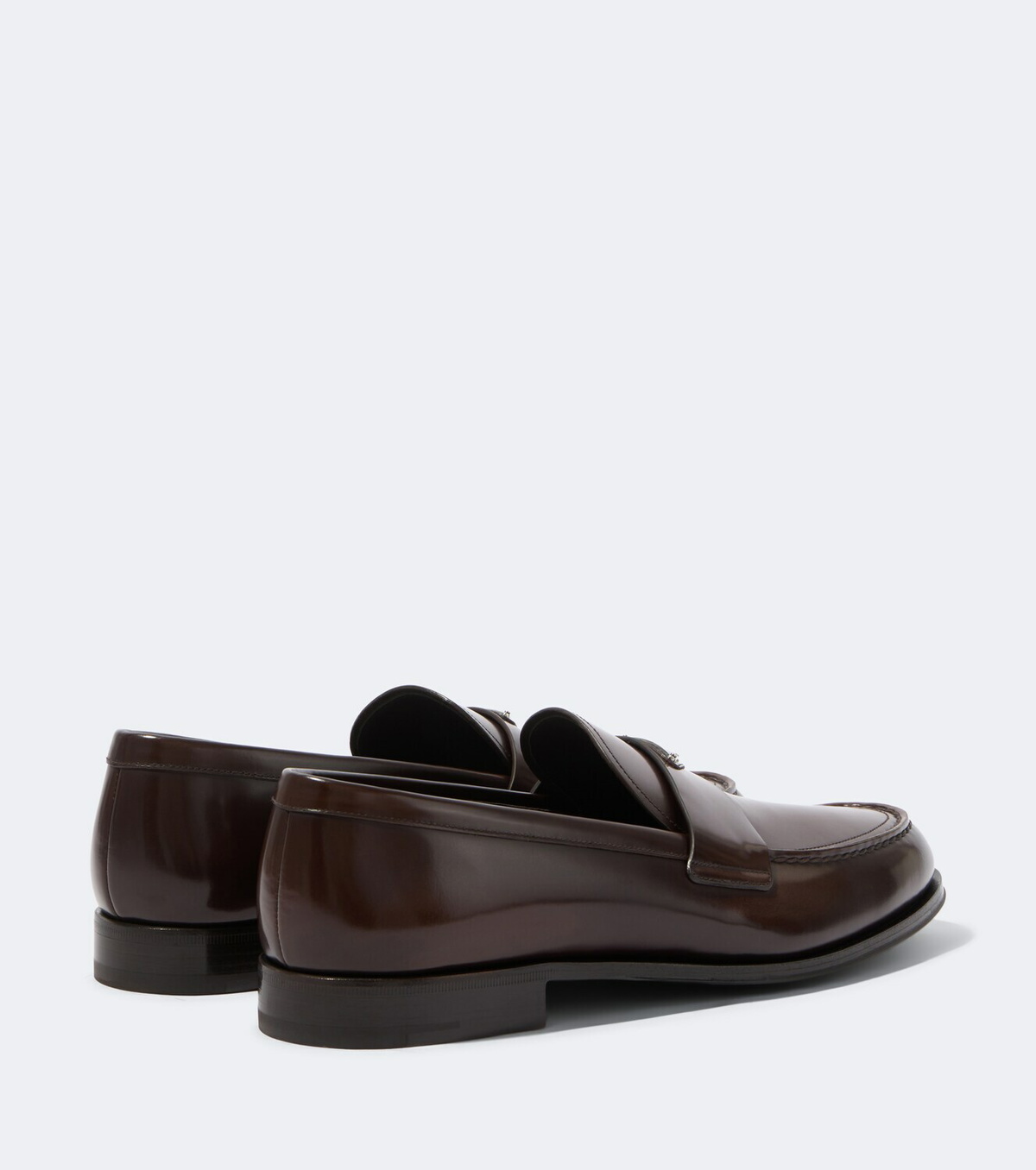 Prada Logo leather loafers
