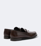 Prada Logo leather loafers