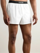 TOM FORD - Stretch-Cotton Boxer Shorts - White