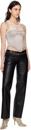 Miaou Black Marco Faux-Leather Pants
