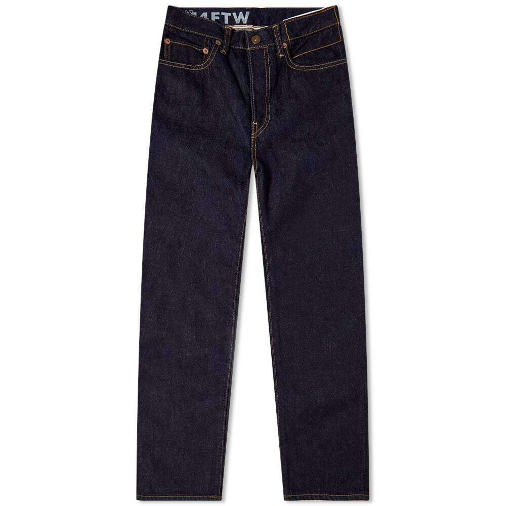 Visvim Women's Social Sculpture Straight Leg Jean in Blue Visvim