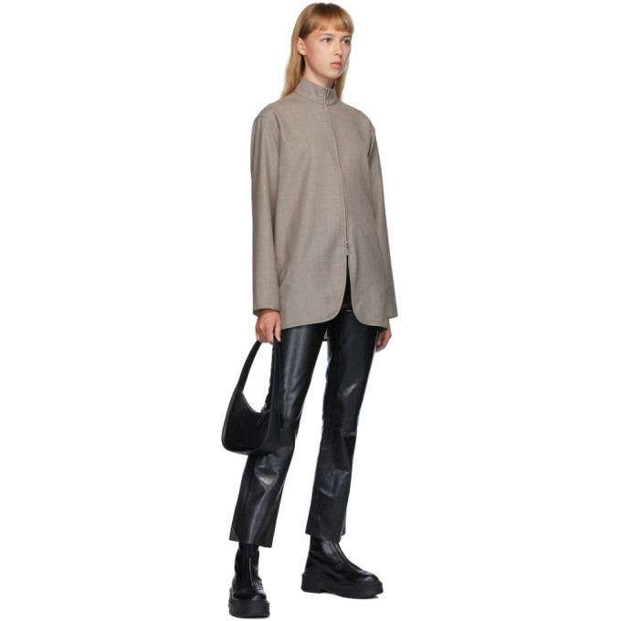 The Row Grey Wool Zana Shirt The Row