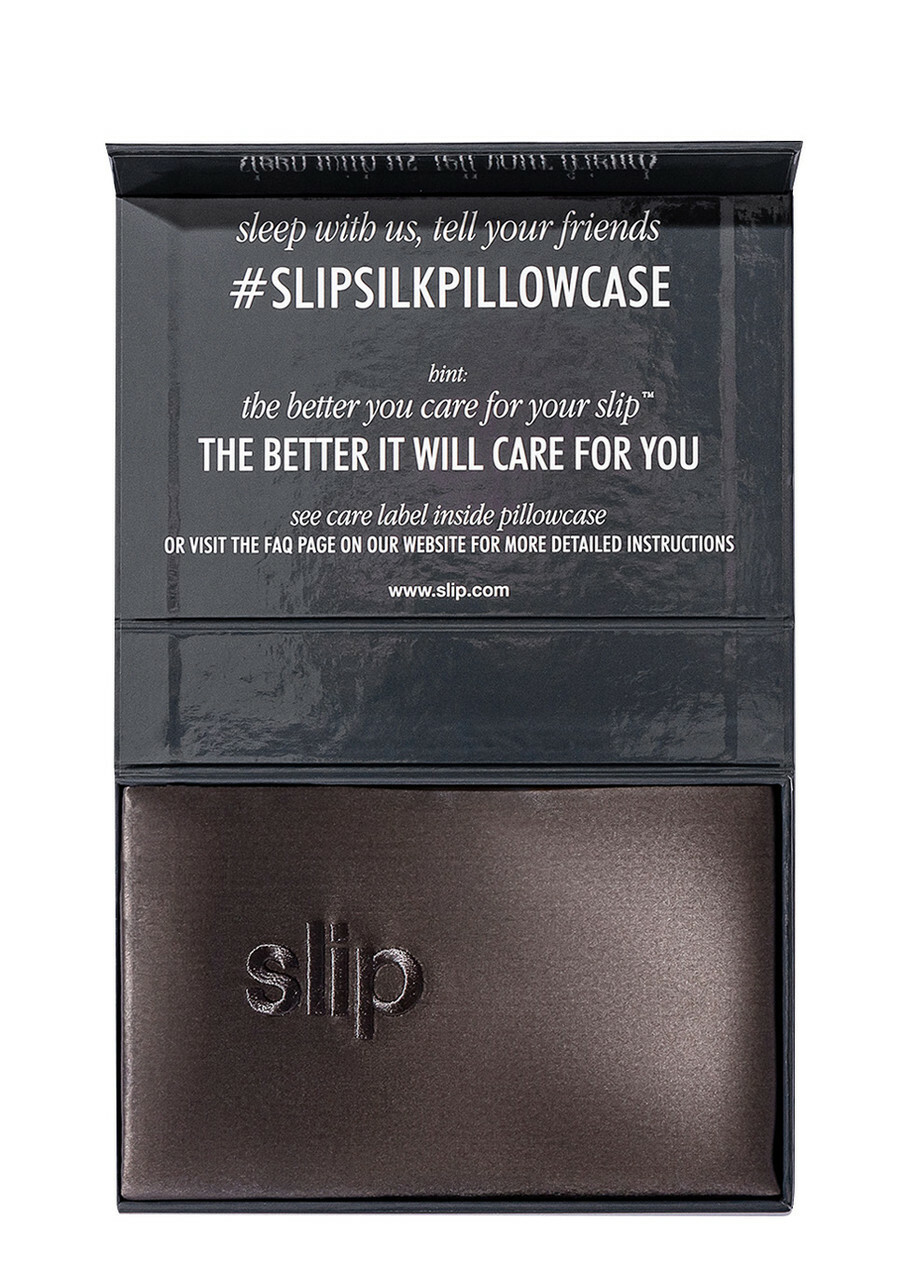 Slip Silk Pillowcase Charcoal