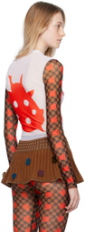 ANDREJ GRONAU SSENSE Exclusive Red & White Long Sleeve T-Shirt