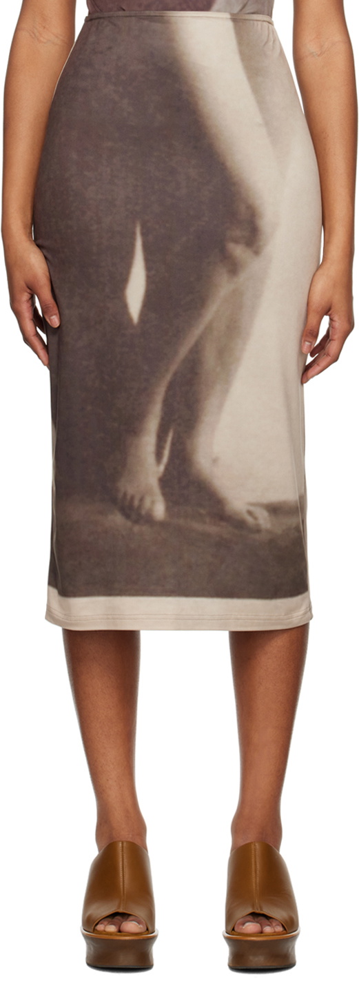 ELLISS SSENSE Exclusive Brown Maxi Skirt