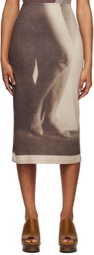 ELLISS SSENSE Exclusive Brown Maxi Skirt