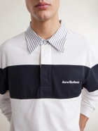 Acne Studios - Logo-Embroidered Cotton-Jersey Polo Shirt - White