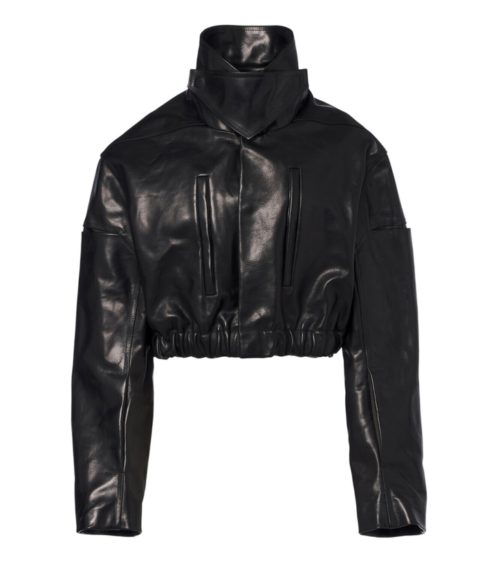 Photo: Rick Owens Cropped leather jacket