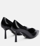 Prada Logo leather pumps