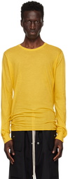 Rick Owens Yellow Porterville Basic Long Sleeve T-Shirt