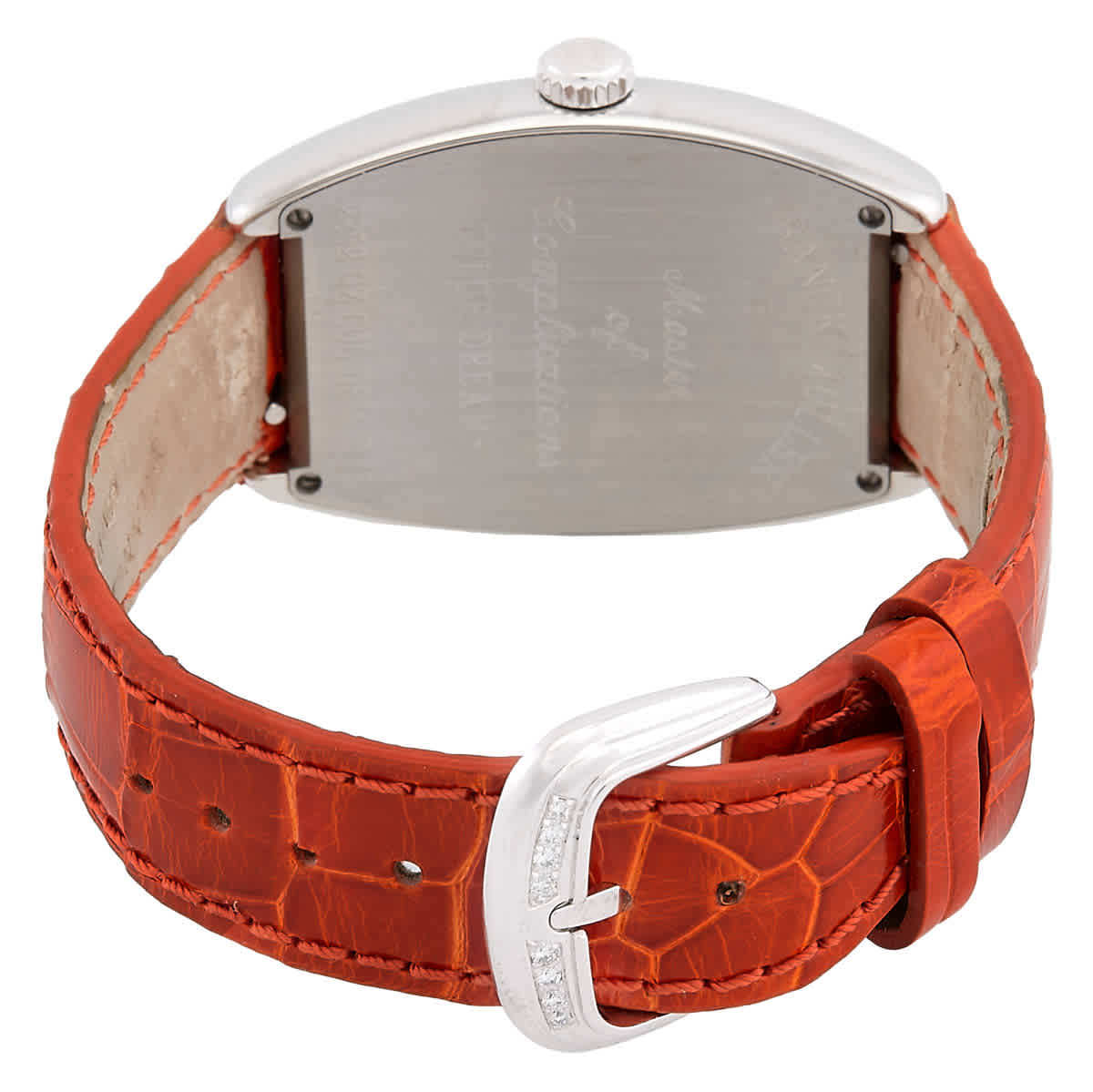 Franck Muller Cintree Curvex Quartz Diamond White Dial Unisex Watch 2852 QZ D 1R COL DR AC
