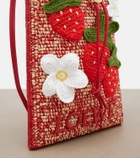 Loewe Paula's Ibiza raffia pouch with strap