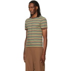 Marni Green Cotton Fine Stripes T-shirt