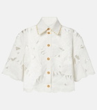 Zimmermann Mahon embroidered cotton poplin shirt
