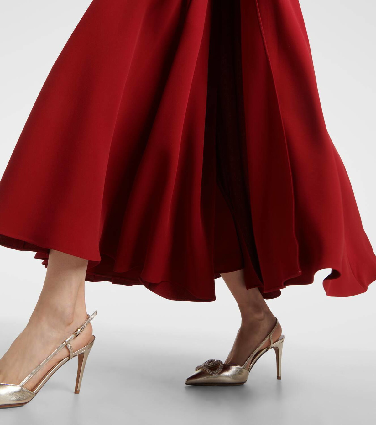 Valentino Cady Couture caped silk gown